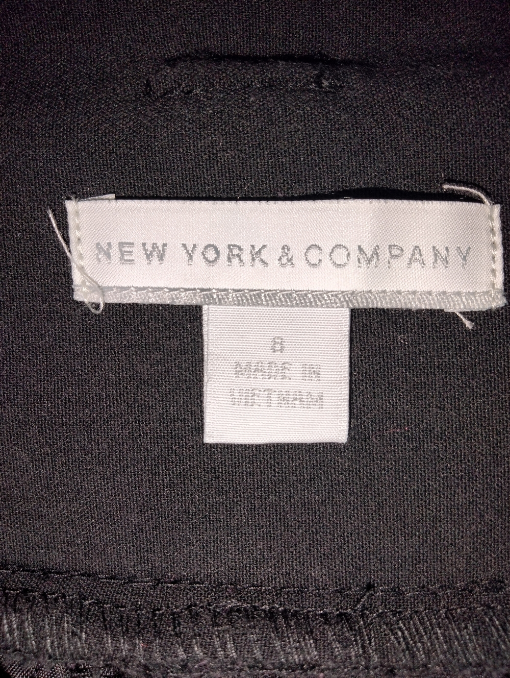New York & Company (Size 8) Classic Black Stretch Paperbag Belted Wide-Leg Pants - Picture 2 of 14